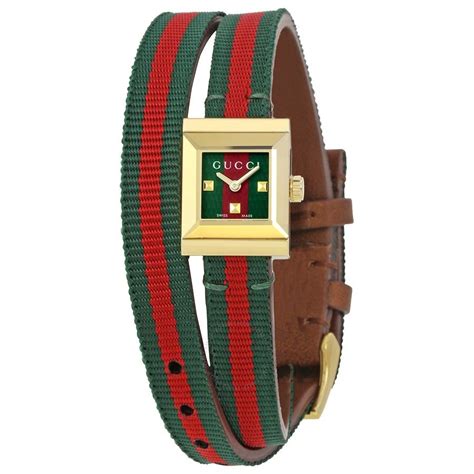 gucci big g red green strap watch|Gucci watch straps for sale.